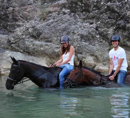 Tuscany Italy horse riding holiday stables Podere Palazzone